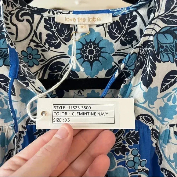 431 Love The Label Women's Short Sleeve Flutter Blouse Size XS - Picture 9 of 10